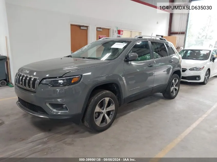 2020 Jeep Cherokee Limited 4X4 VIN: 1C4PJMDX5LD635030 Lot: 39956138