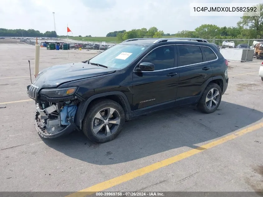 2020 Jeep Cherokee Limited 4X4 VIN: 1C4PJMDX0LD582592 Lot: 39969758