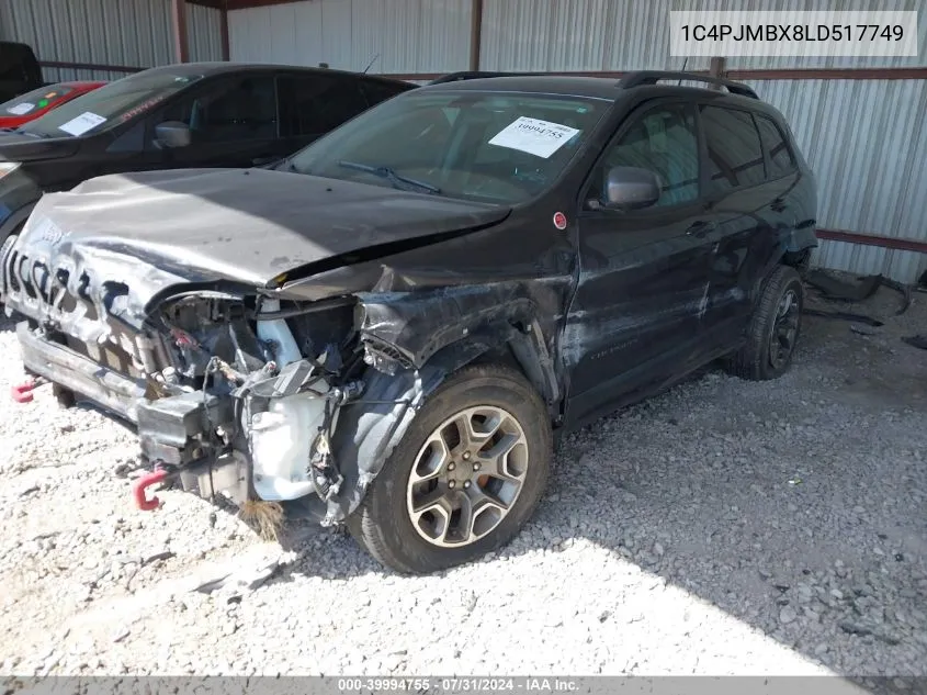 2020 Jeep Cherokee Trailhawk VIN: 1C4PJMBX8LD517749 Lot: 39994755