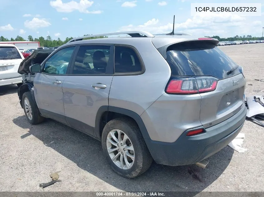 2020 Jeep Cherokee Latitude Fwd VIN: 1C4PJLCB6LD657232 Lot: 40001704