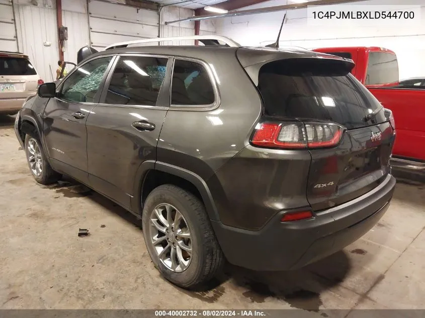 2020 Jeep Cherokee Latitude Plus 4X4 VIN: 1C4PJMLBXLD544700 Lot: 40002732