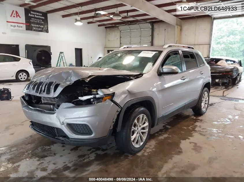 1C4PJLCB2LD648933 2020 Jeep Cherokee Latitude Fwd