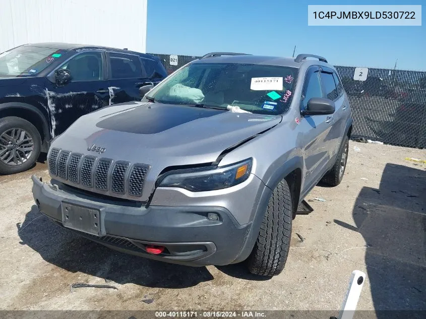 2020 Jeep Cherokee Trailhawk 4X4 VIN: 1C4PJMBX9LD530722 Lot: 40115171