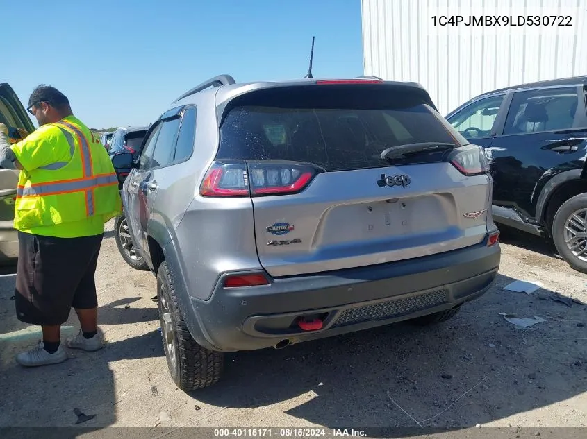 2020 Jeep Cherokee Trailhawk 4X4 VIN: 1C4PJMBX9LD530722 Lot: 40115171