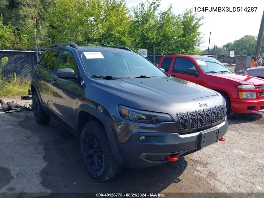 1C4PJMBX3LD514287 2020 Jeep Cherokee Trailhawk