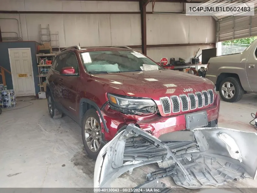 2020 Jeep Cherokee Latitude Plus 4X4 VIN: 1C4PJMLB1LD602483 Lot: 40130043