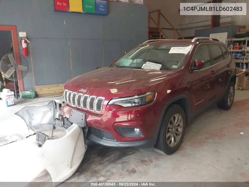 1C4PJMLB1LD602483 2020 Jeep Cherokee Latitude Plus 4X4