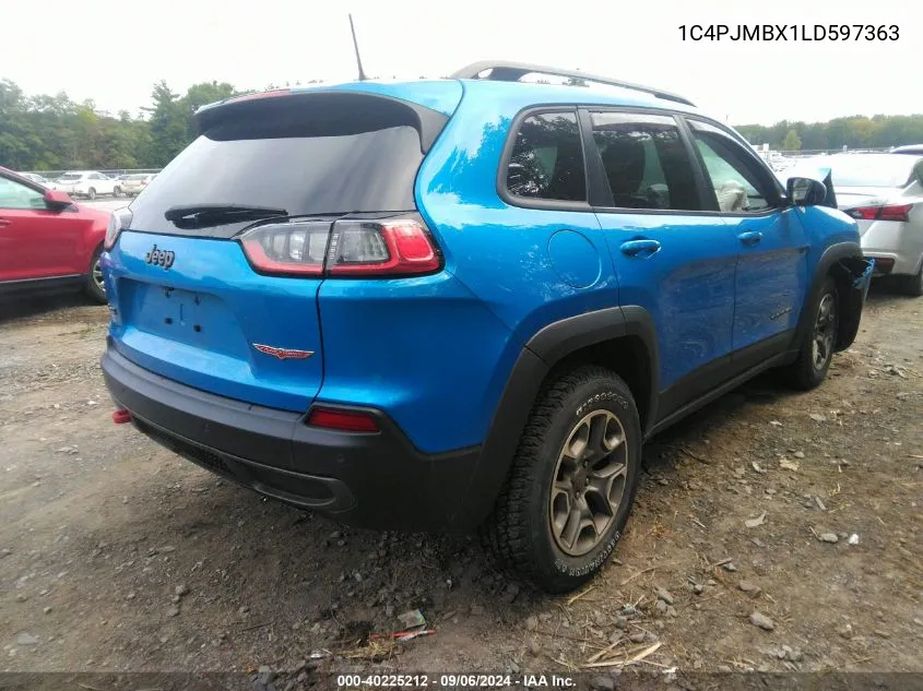 1C4PJMBX1LD597363 2020 Jeep Cherokee Trailhawk