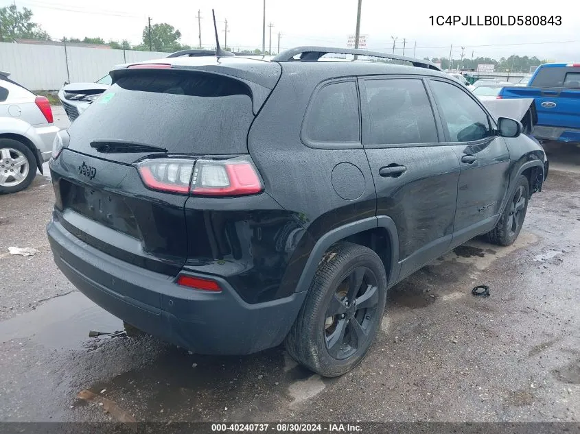 2020 Jeep Cherokee Altitude Fwd VIN: 1C4PJLLB0LD580843 Lot: 40240737