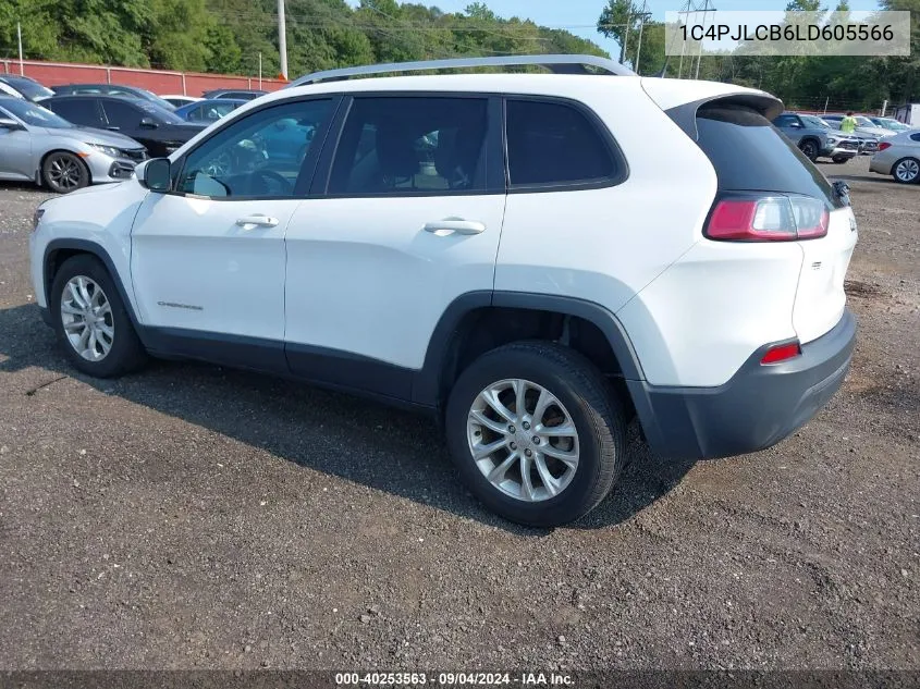 2020 Jeep Cherokee Latitude Fwd VIN: 1C4PJLCB6LD605566 Lot: 40253563