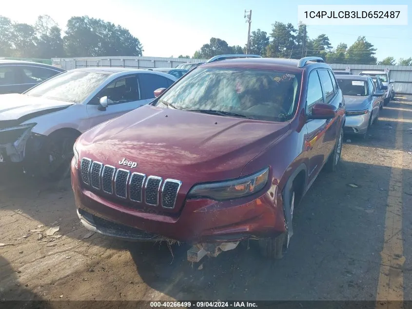 1C4PJLCB3LD652487 2020 Jeep Cherokee Latitude Fwd