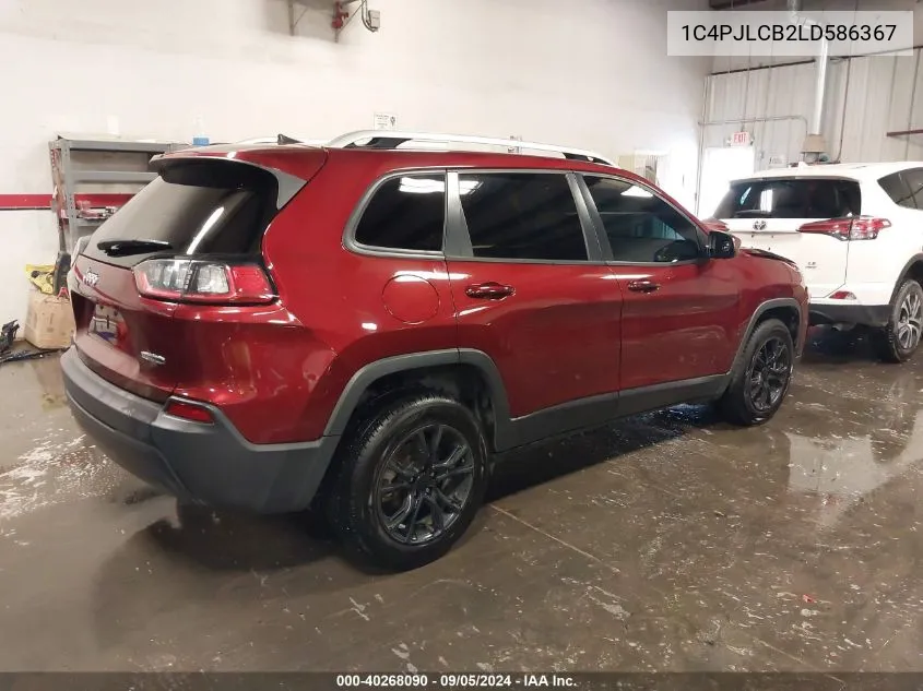 2020 Jeep Cherokee Latitude Fwd VIN: 1C4PJLCB2LD586367 Lot: 40268090