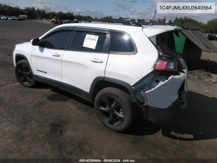 2020 Jeep Cherokee Altitude 4X4 VIN: 1C4PJMLXXLD640564 Lot: 40280684