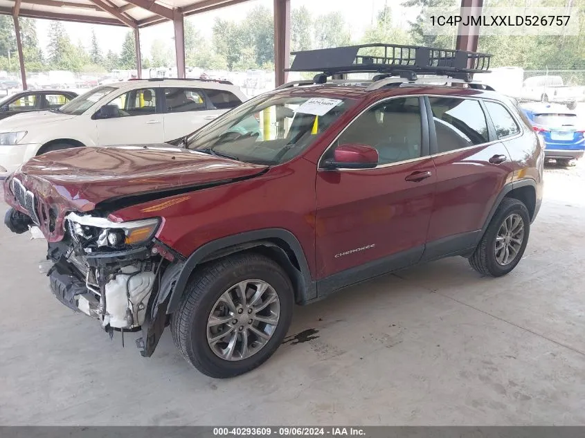 1C4PJMLXXLD526757 2020 Jeep Cherokee Latitude Plus 4X4