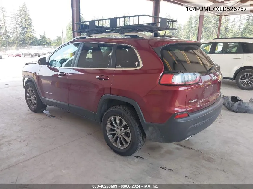 1C4PJMLXXLD526757 2020 Jeep Cherokee Latitude Plus 4X4