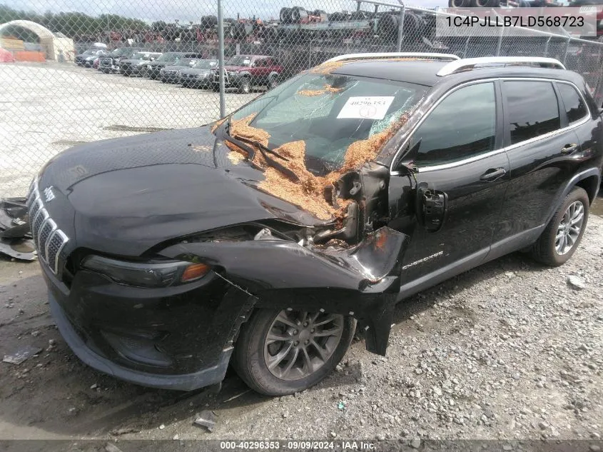 2020 Jeep Cherokee Latitude Plus Fwd VIN: 1C4PJLLB7LD568723 Lot: 40296353