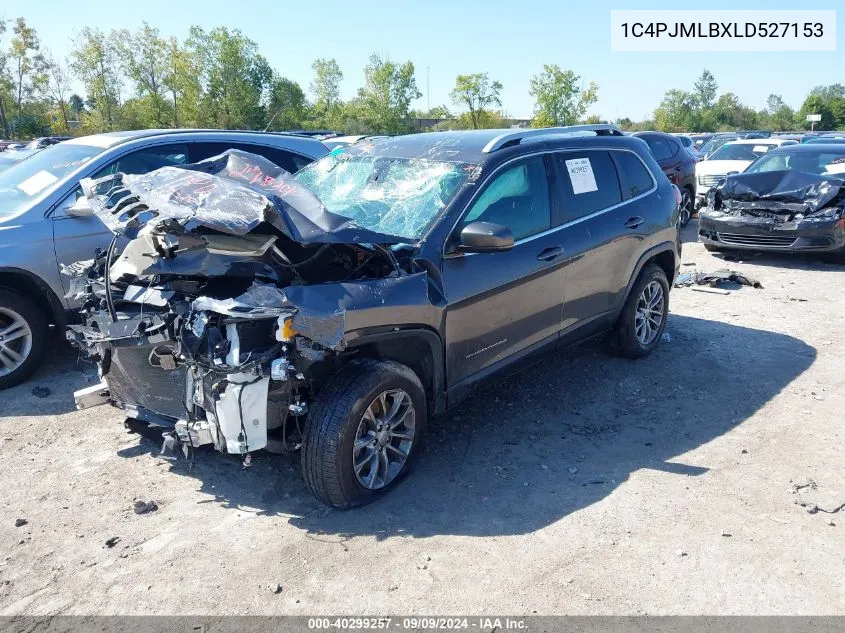 2020 Jeep Cherokee Latitude Plus 4X4 VIN: 1C4PJMLBXLD527153 Lot: 40299257