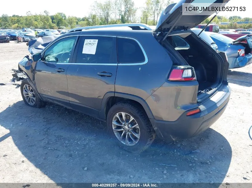 2020 Jeep Cherokee Latitude Plus 4X4 VIN: 1C4PJMLBXLD527153 Lot: 40299257