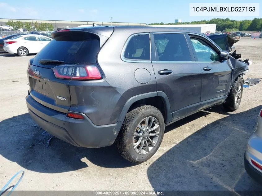 2020 Jeep Cherokee Latitude Plus 4X4 VIN: 1C4PJMLBXLD527153 Lot: 40299257