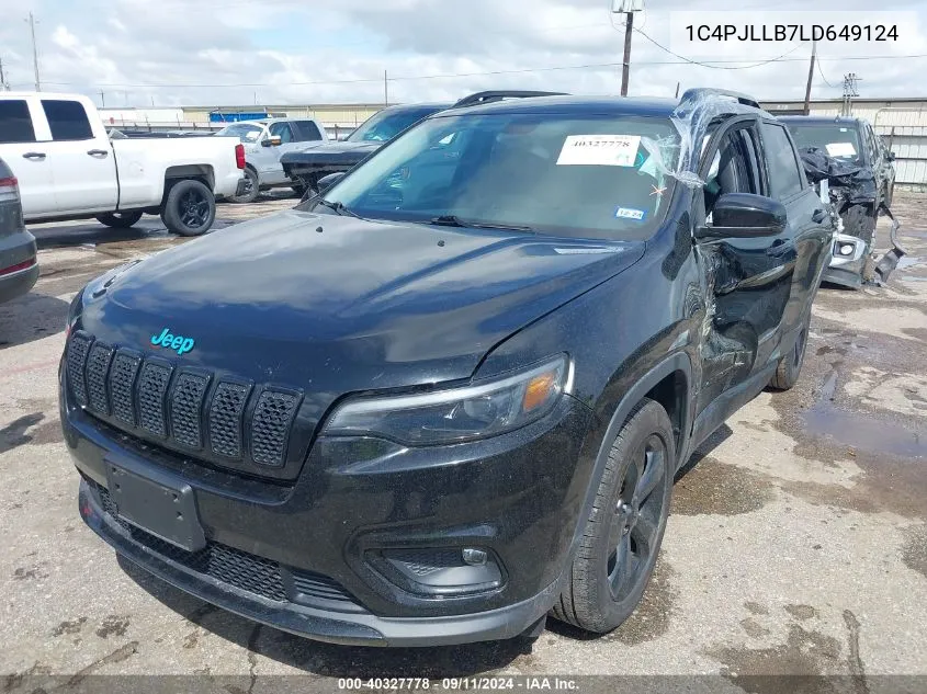 2020 Jeep Cherokee Altitude Fwd VIN: 1C4PJLLB7LD649124 Lot: 40327778