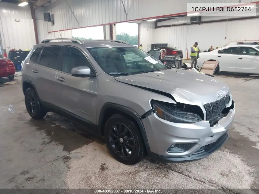 2020 Jeep Cherokee Latitude Plus Fwd VIN: 1C4PJLLB3LD652764 Lot: 40352037