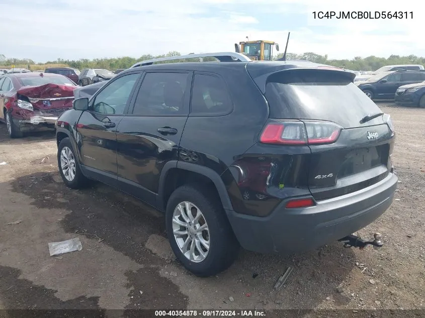 1C4PJMCB0LD564311 2020 Jeep Cherokee Latitude 4X4