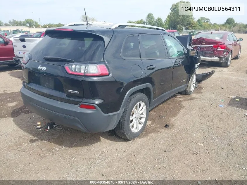 1C4PJMCB0LD564311 2020 Jeep Cherokee Latitude 4X4