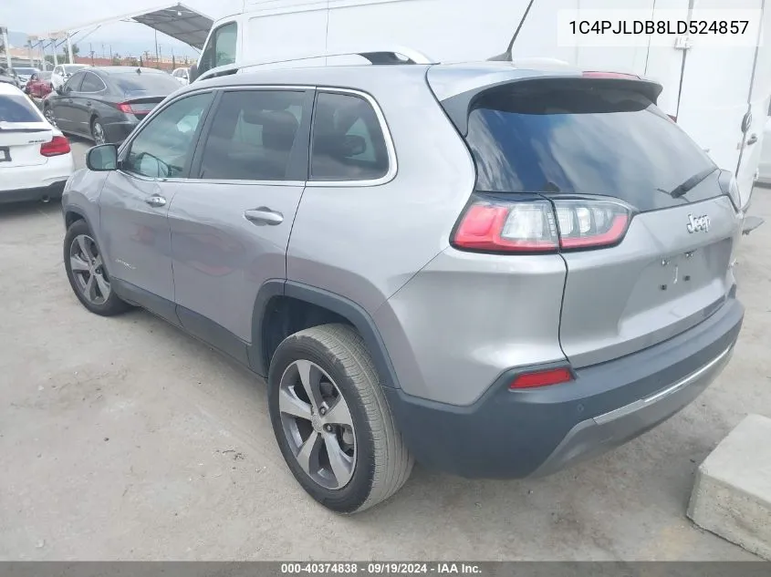 1C4PJLDB8LD524857 2020 Jeep Cherokee Limited Fwd