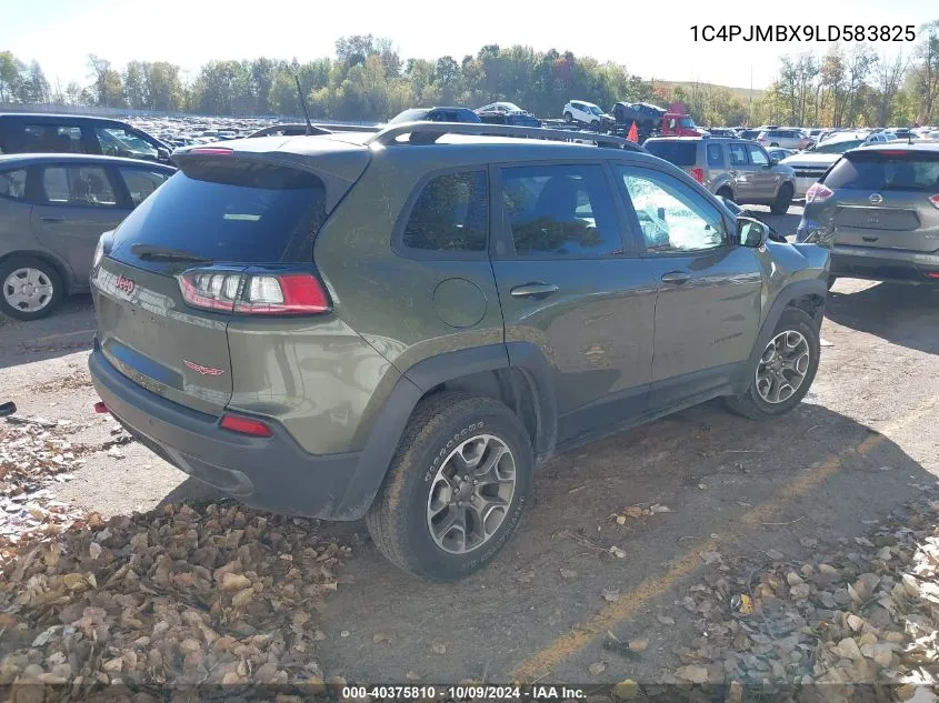 2020 Jeep Cherokee Trailhawk 4X4 VIN: 1C4PJMBX9LD583825 Lot: 40375810