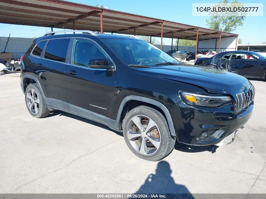 2020 Jeep Cherokee Limited Fwd VIN: 1C4PJLDBXLD502777 Lot: 40395561