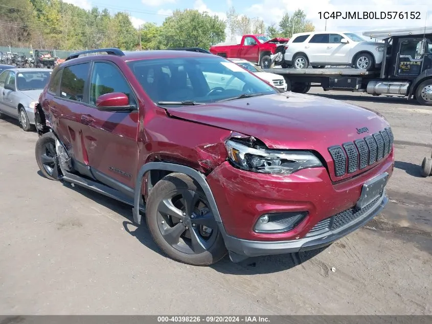 1C4PJMLB0LD576152 2020 Jeep Cherokee Altitude 4X4