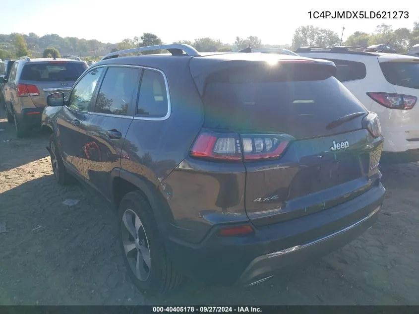 2020 Jeep Cherokee Limited VIN: 1C4PJMDX5LD621273 Lot: 40405178