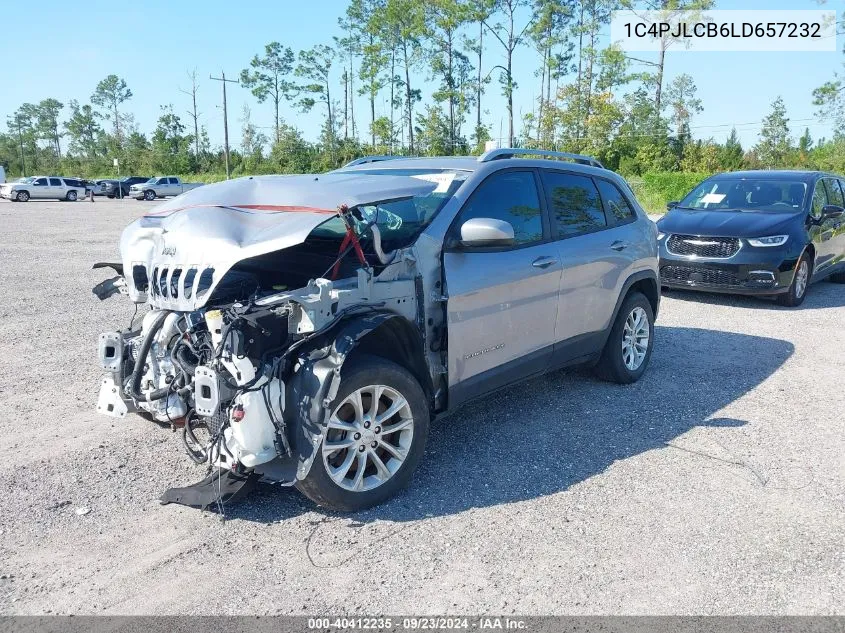 2020 Jeep Cherokee Latitude Fwd VIN: 1C4PJLCB6LD657232 Lot: 40412235