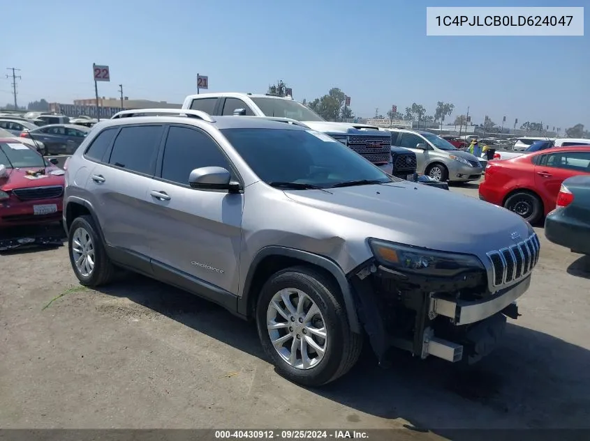 2020 Jeep Cherokee Latitude Fwd VIN: 1C4PJLCB0LD624047 Lot: 40430912