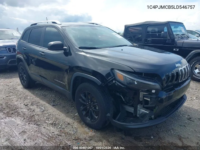 2020 Jeep Cherokee Latitude 4X4 VIN: 1C4PJMCB5LD546757 Lot: 40451067