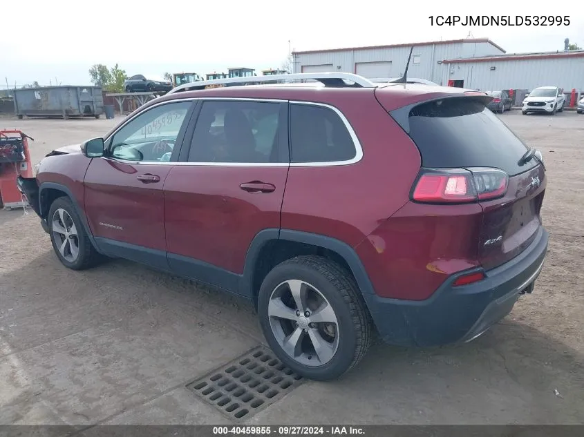 2020 Jeep Cherokee Limited 4X4 VIN: 1C4PJMDN5LD532995 Lot: 40459855