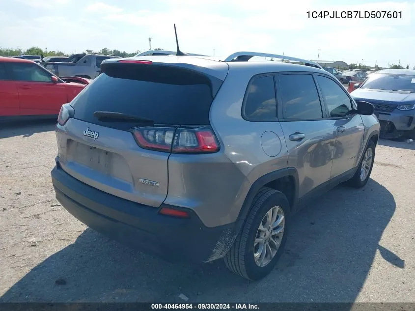 2020 Jeep Cherokee Latitude Fwd VIN: 1C4PJLCB7LD507601 Lot: 40464954