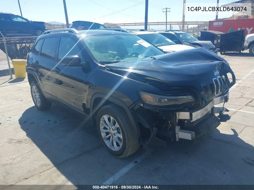 1C4PJLCBXLD643074 2020 Jeep Cherokee Latitude Fwd