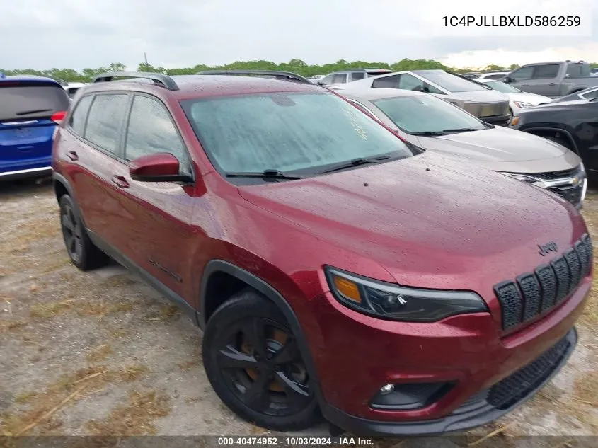 2020 Jeep Cherokee Altitude Fwd VIN: 1C4PJLLBXLD586259 Lot: 40474952