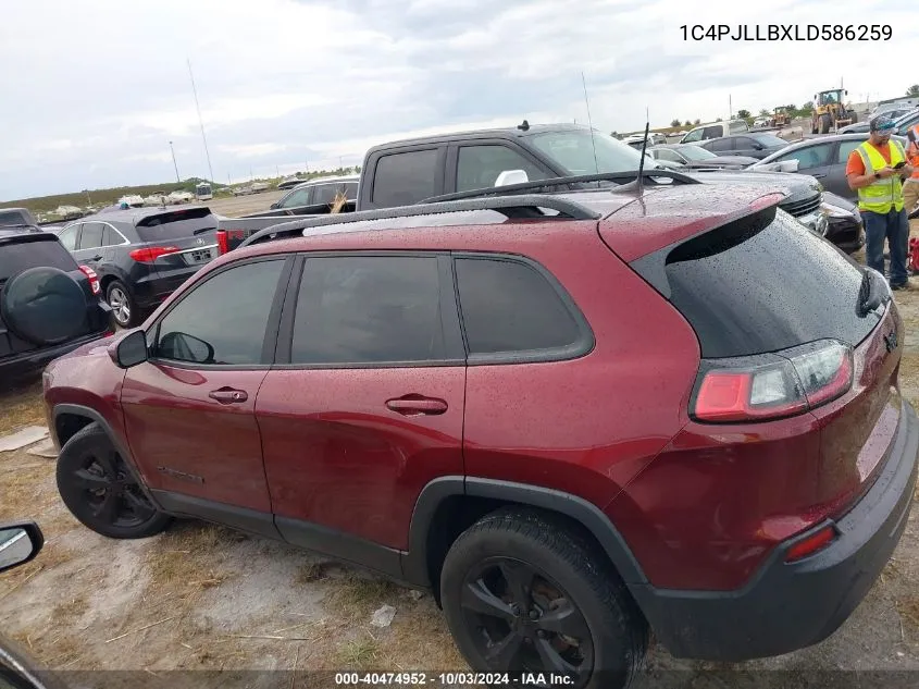 2020 Jeep Cherokee Altitude Fwd VIN: 1C4PJLLBXLD586259 Lot: 40474952