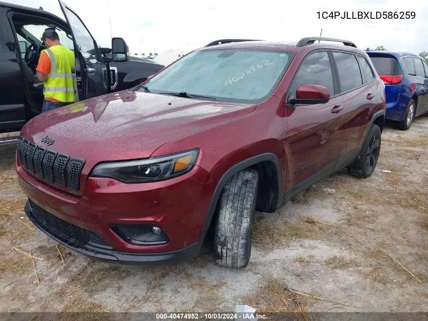 2020 Jeep Cherokee Altitude Fwd VIN: 1C4PJLLBXLD586259 Lot: 40474952