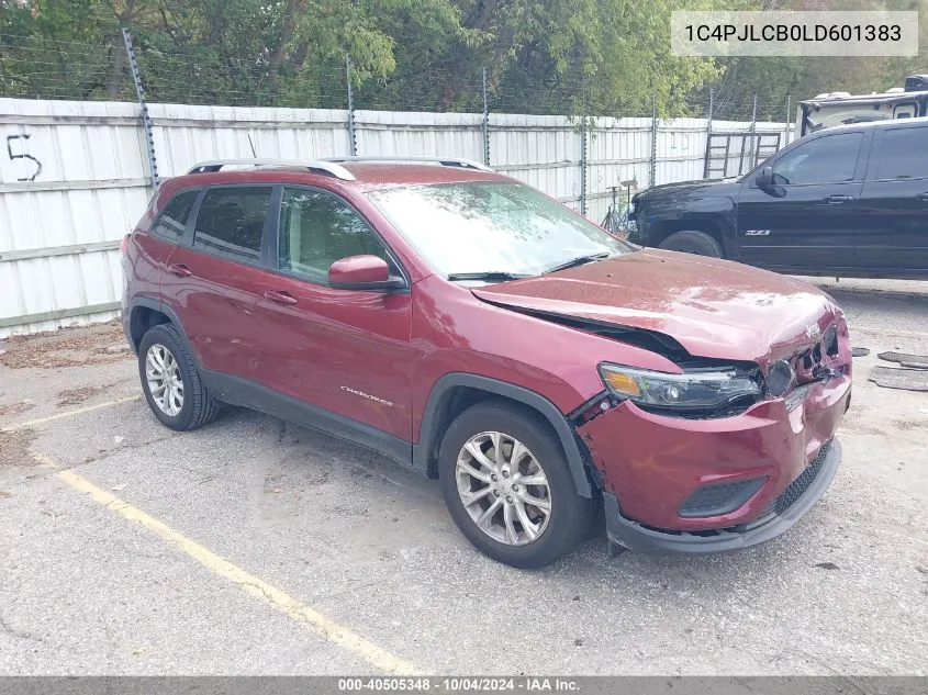 2020 Jeep Cherokee Latitude Fwd VIN: 1C4PJLCB0LD601383 Lot: 40505348