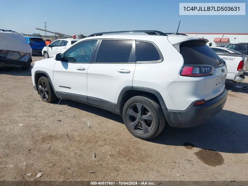 2020 Jeep Cherokee Altitude Fwd VIN: 1C4PJLLB7LD503631 Lot: 40517651