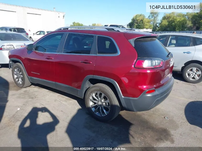 2020 Jeep Cherokee Latitude Plus VIN: 1C4PJLLB1LD530601 Lot: 40523917