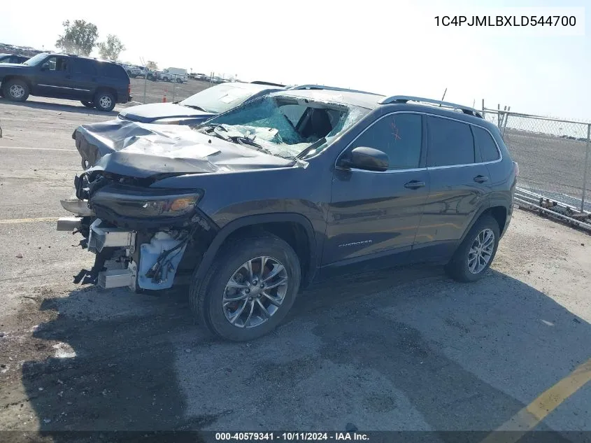 2020 Jeep Cherokee Latitude Plus 4X4 VIN: 1C4PJMLBXLD544700 Lot: 40579341