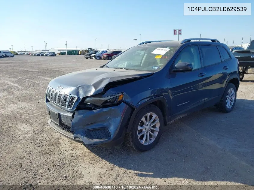 2020 Jeep Cherokee Latitude Fwd VIN: 1C4PJLCB2LD629539 Lot: 40638713