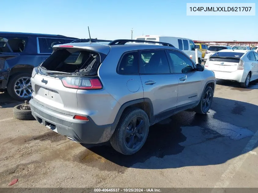 2020 Jeep Cherokee Altitude 4X4 VIN: 1C4PJMLXXLD621707 Lot: 40645537