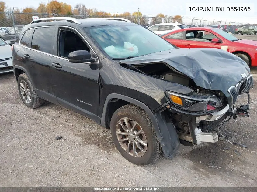 2020 Jeep Cherokee Latitude Plus 4X4 VIN: 1C4PJMLBXLD554966 Lot: 40660914