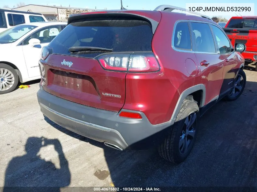 1C4PJMDN6LD532990 2020 Jeep Cherokee Limited 4X4