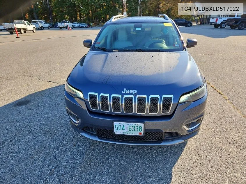 2020 Jeep Cherokee Limited VIN: 1C4PJLDBXLD517022 Lot: 40714958